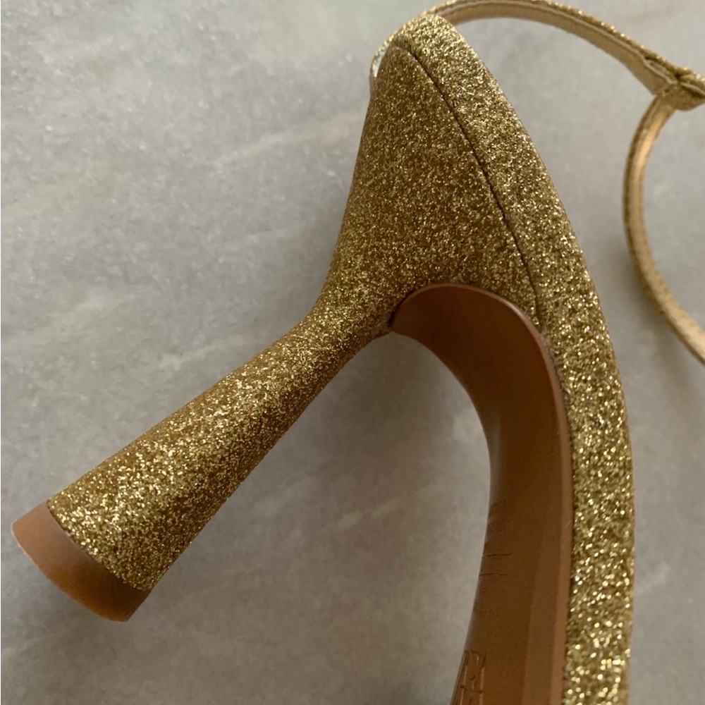 Zara Gold Strappy Heeled - Picture 6 of 9